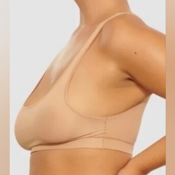 💕NWT SKIMS Jelly Sheer Scoop Neck Bralette Nude CLAY XXS - Picture 2 of 10